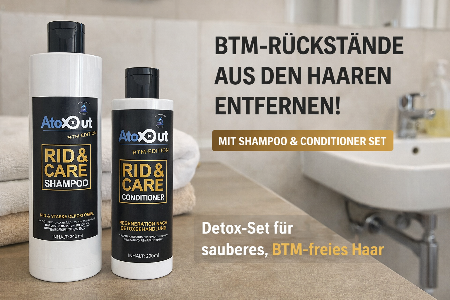 AToxOut RID & CARE Shampoo + AToxOut RID & CARE Conditioner - AToxOut Shop